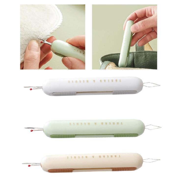 Nawlekacz do igieł 2 w 1, prucie szwów, narzędzie do usuwania nici do rękodzieła
