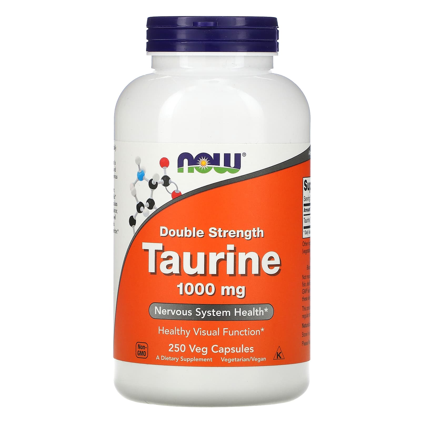 

Double Strength Taurine, 1,000Mg, 250 Veggie Caps