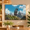 5D Diamond Painting Howl's Moving Castle DIY Full Drill Diamond Art Kit Home Decoration
