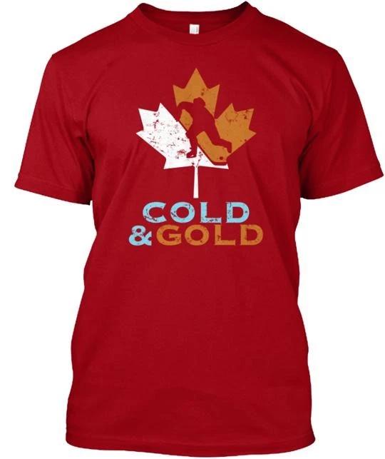 Футболка Team Canada Hockey Gold Сделано в США Размер от S до 5XL XL