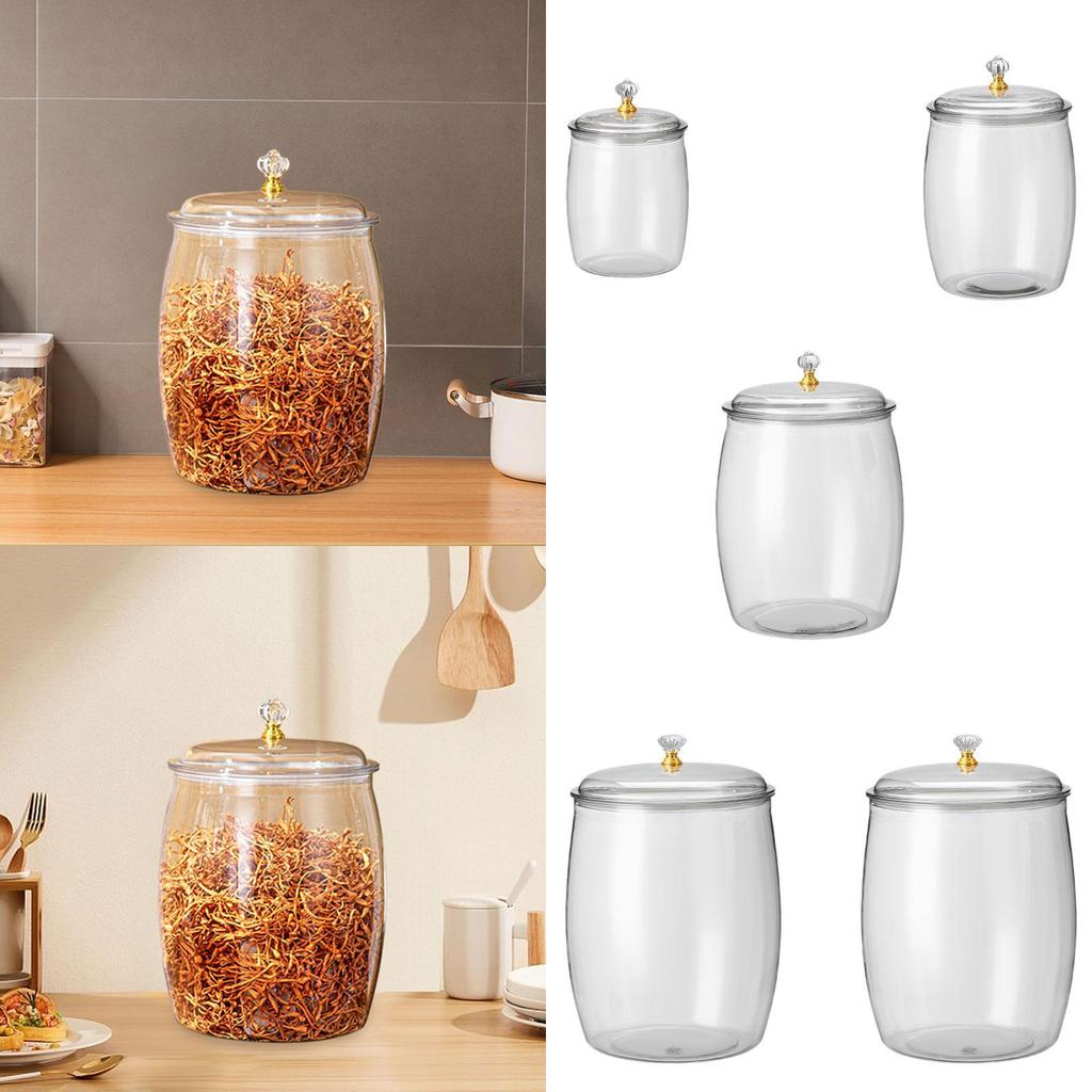Kitchen Storage Container Kitchen Canisters Decoration Resuable Countertop Food