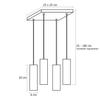 Nowoczesne Lampy Wiszące Loft Roller 4P 05/4Pb