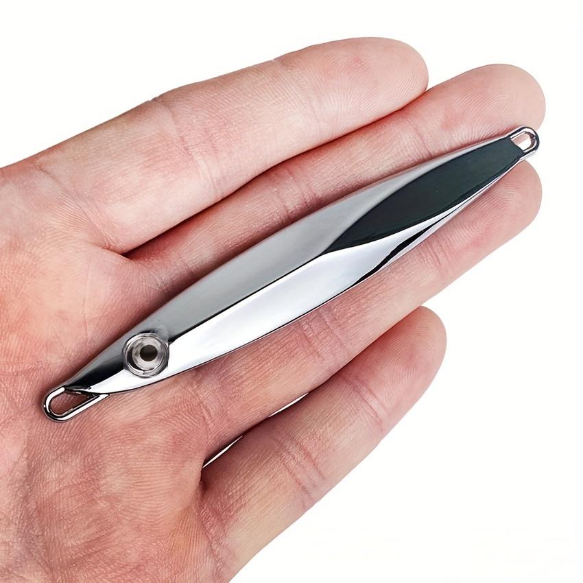 FTK Fischköder Unterwasser-Metallplatte zum Trolling, Entwickelt für Barsch und Forelle, Erhältlich in Silber, Gewicht 60G, 80G, 100G
