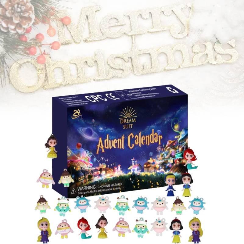 Christmas 24 Digital Countdown Blind Box Fantasy Fluorescent Toy Gifts Children