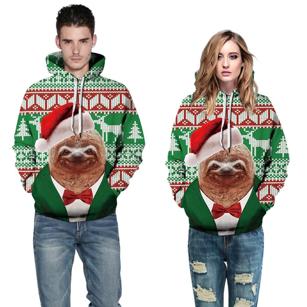 Luxuriously Comfortable Men Women Christmas Hoodie With Snowman 3d Print Design