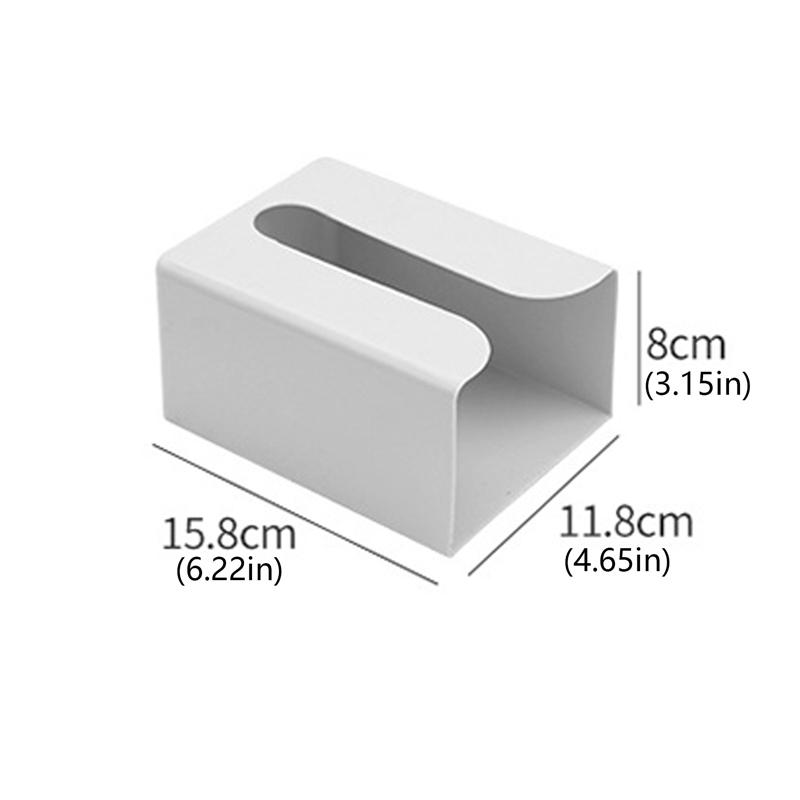 Multipurpose Tissue Box Rectangular Tissue Storage Box Bathroom Wall Mounted Toilet Paper Case Desktop Napkin Box Bathroom Box