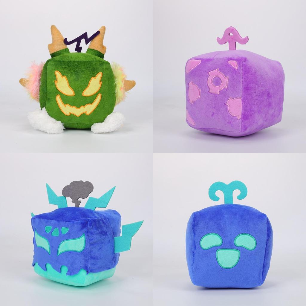 Blox Fruits Plush Toy With Leopard Print Box Purple Box Animal Shape