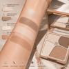 K'APEINE 4 Farben Lidschattenpalette Matt Schimmer Erdton Langanhaltend Verblendbar Tragbar Augen Make-up Highlight Kontur All-in-one Make-up Tablett