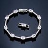 RAKOL Cross-border Supply, European and American Fashion Classic Micro-inlaid Oval Zircon Bracelet, Women's Exquisite and Versatile Bridal Jewelry