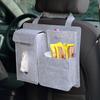 Car Back Seat Storage Bag Organizer Hanging Bag Box Paper Towel Phone Storage Felt Bag Trash Can Organizer Car Accessories