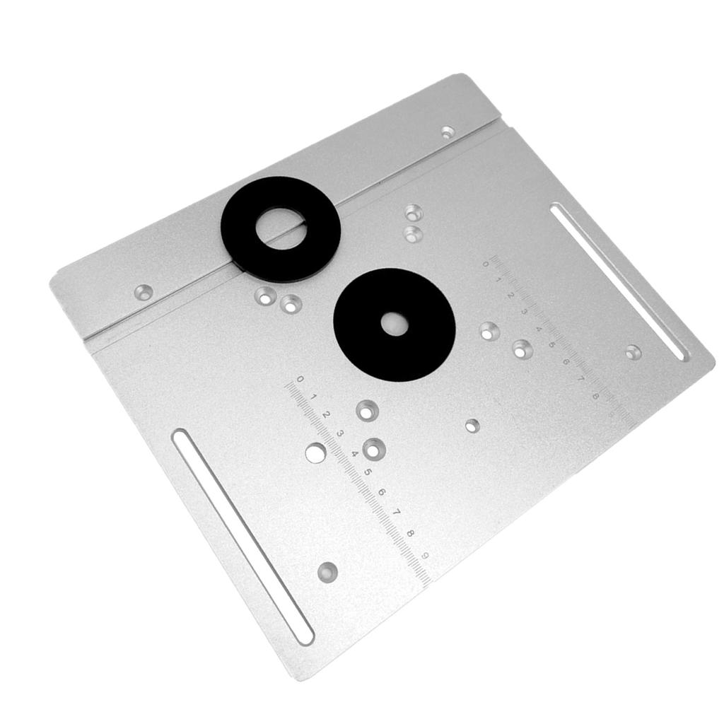Placă Inserție Masă Router 2 în 1 Aluminiu Aliaj Masă Placă Rabatabilă pentru Banc de Tâmplărie Frezare