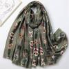 Winter Charming Dachshund Dog Pattern Viscose Shawls Scarf With Glasses- Soft Thick Pashmina Hijab with Playful Kitten Designs