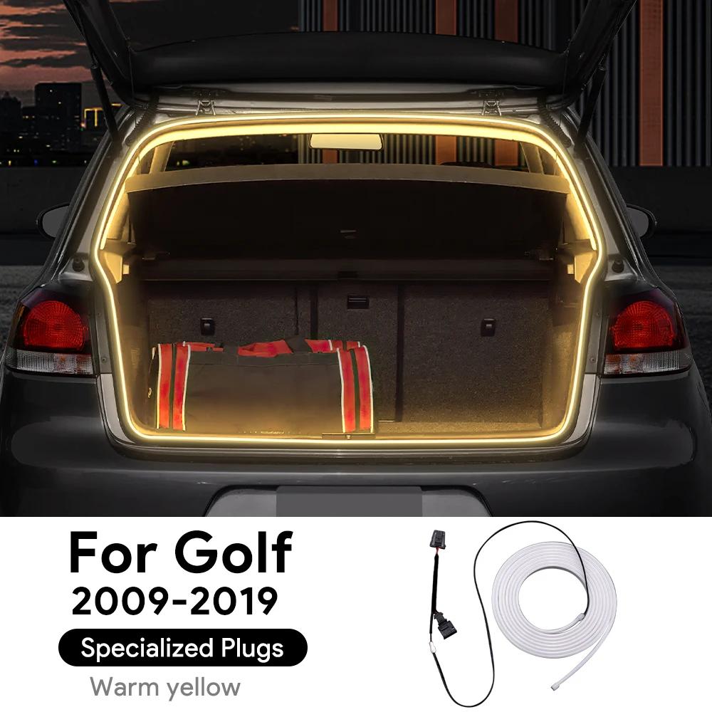 LED for GOLF Volkswagen POLO 2009-2024 Rear Trunk Light Bright Silicone Light Yellow White Proposal Decor Accessories Auto Parts