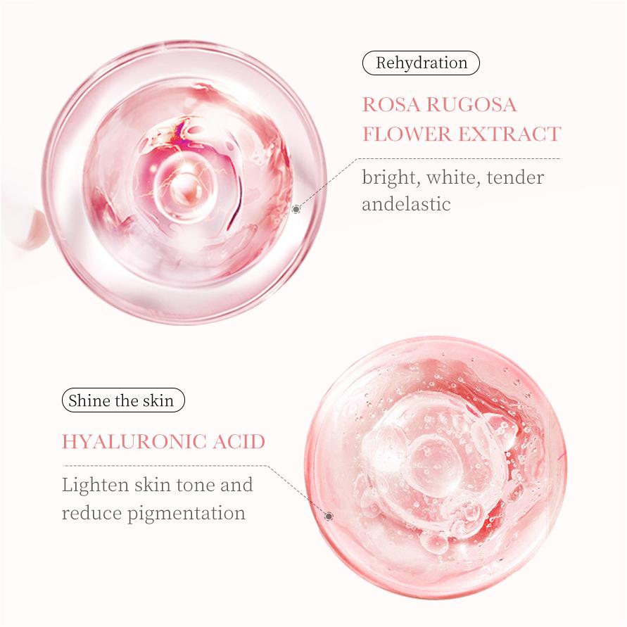 Luxury Rose Essence Anti-aging Skin Care Set Hyaluronic Acid Hydrating Anti-wrinkle and Freckle Six-piece Set