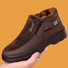 Men Winter High-Top Velvet Thermal Cloth Shoes for the Elderly Thickened Non-Slip Shoes Warmer