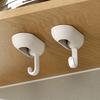 Adhesive Hooks Waterproof Rotatable Foldable Wall Stick Hooks for Kitchen Bedroom Bathroom 2pcs