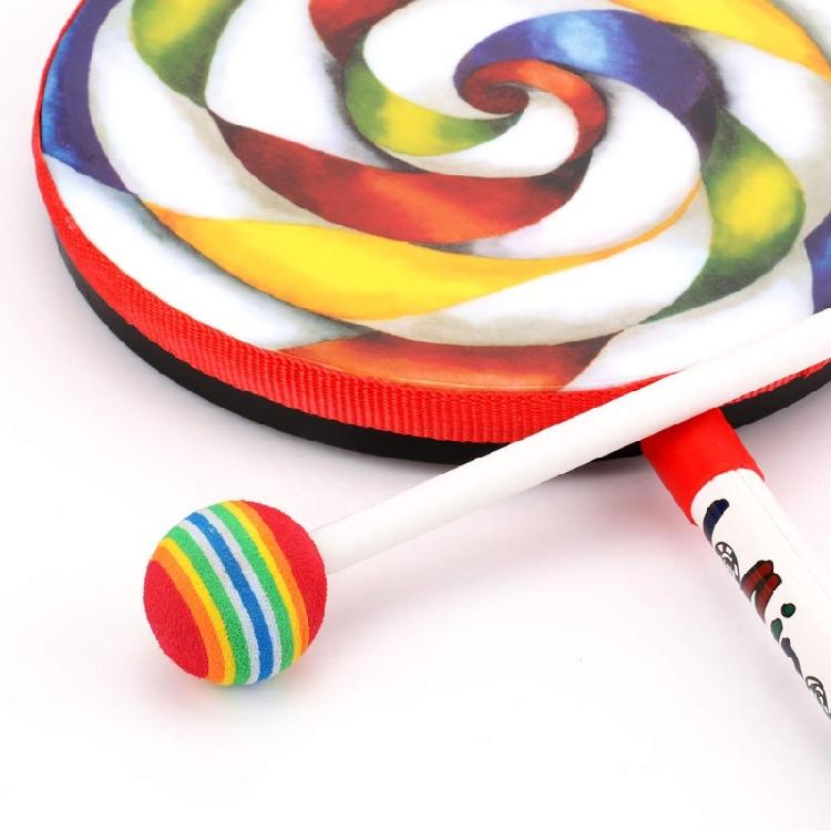Musical Learning Toy Plastic Drums With Drumsticks Develop Rhythm Awareness for Preschool Classroom Activityy