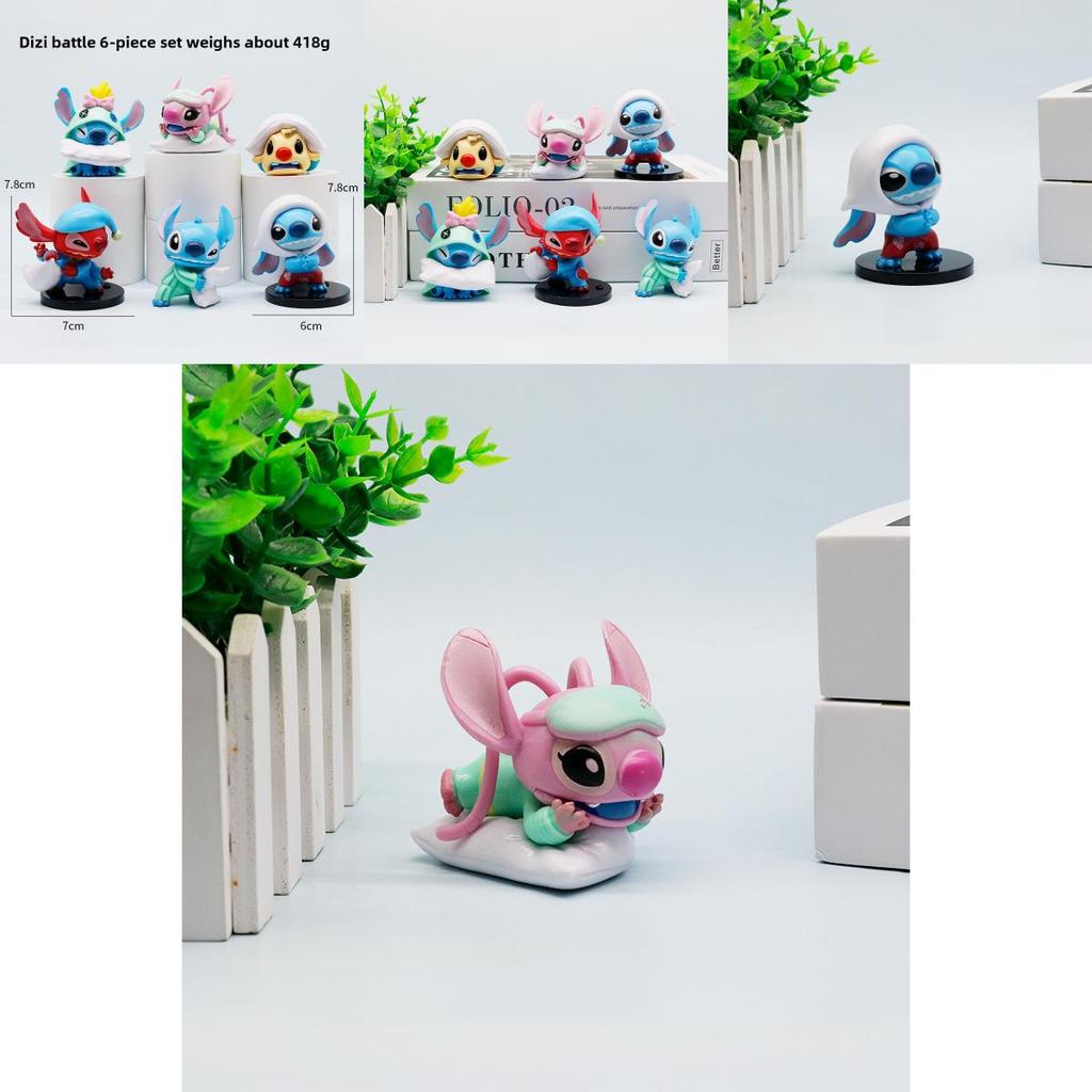 Stitch Reuben Angel Pajama Pillow Series Model Ornament Set For Kids And Fans