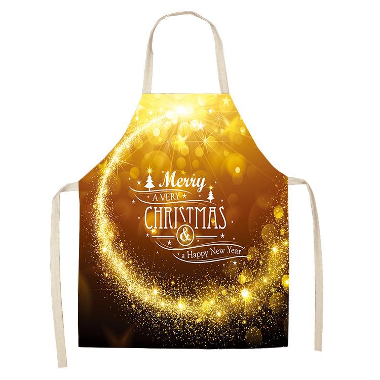 Christmas Golden Theme Apron for Children Child Apron Woman Kitchen Apron Women Kitchen Apron Master Apron Kitchen Apron Apron