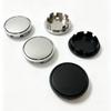 4 Pcs / Set No Logo Blank Base 65mm Black or Silver Wheel Center Caps For 6.5cm Hub Cover Car Styling Auto Exterior Accessories