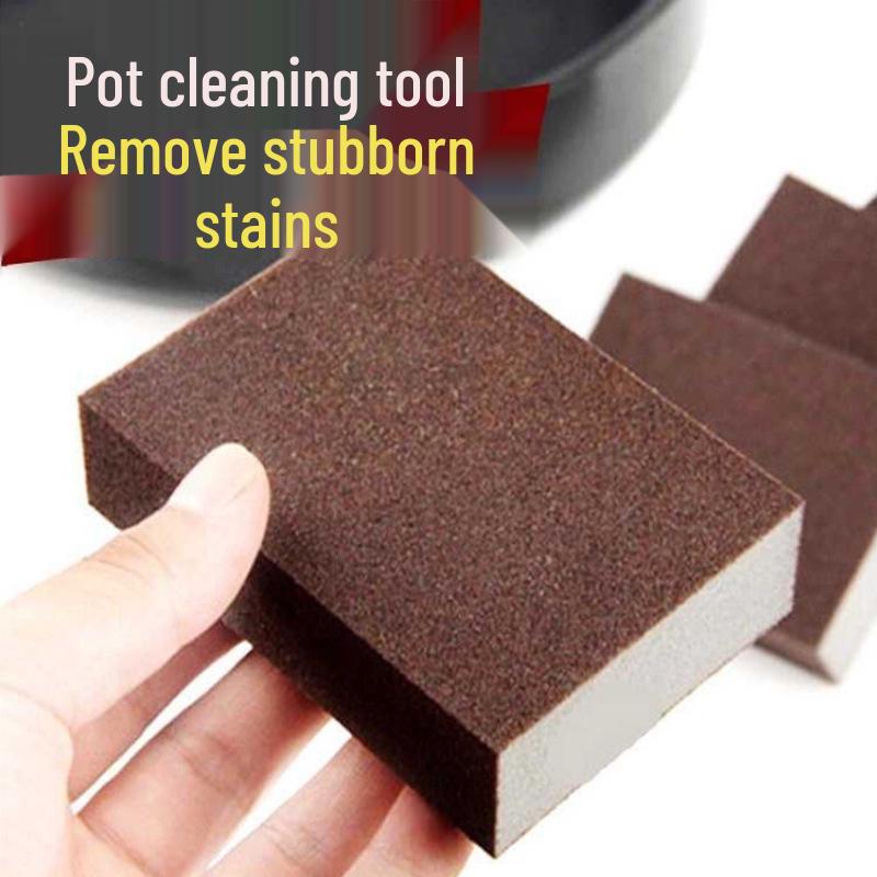 Sandpaper Sponge Scrubber for Kitchen and Household Cleaning