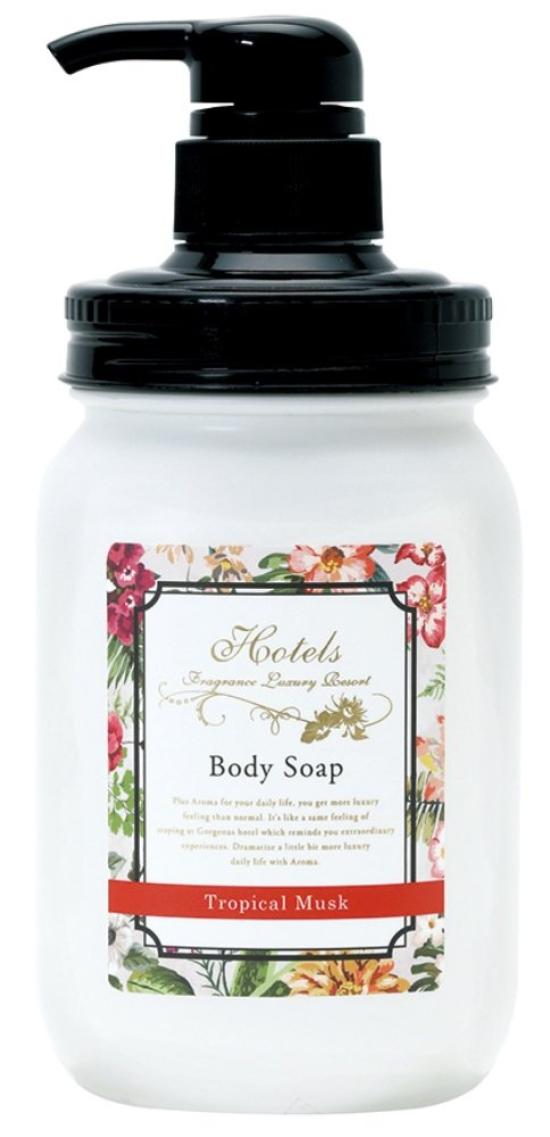 

Nor Corporation Body Soap Hotels Moisturizing Ingredients 550ml Tropical Musk Woody Scent OB-EZP-1-1