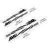 2PCS Pickup Door Side Stars Stripes Stickers For Ford F150 Ranger Toyota Hilux Tacoma Dodge RAM Dmax Auto Decoration Accessories