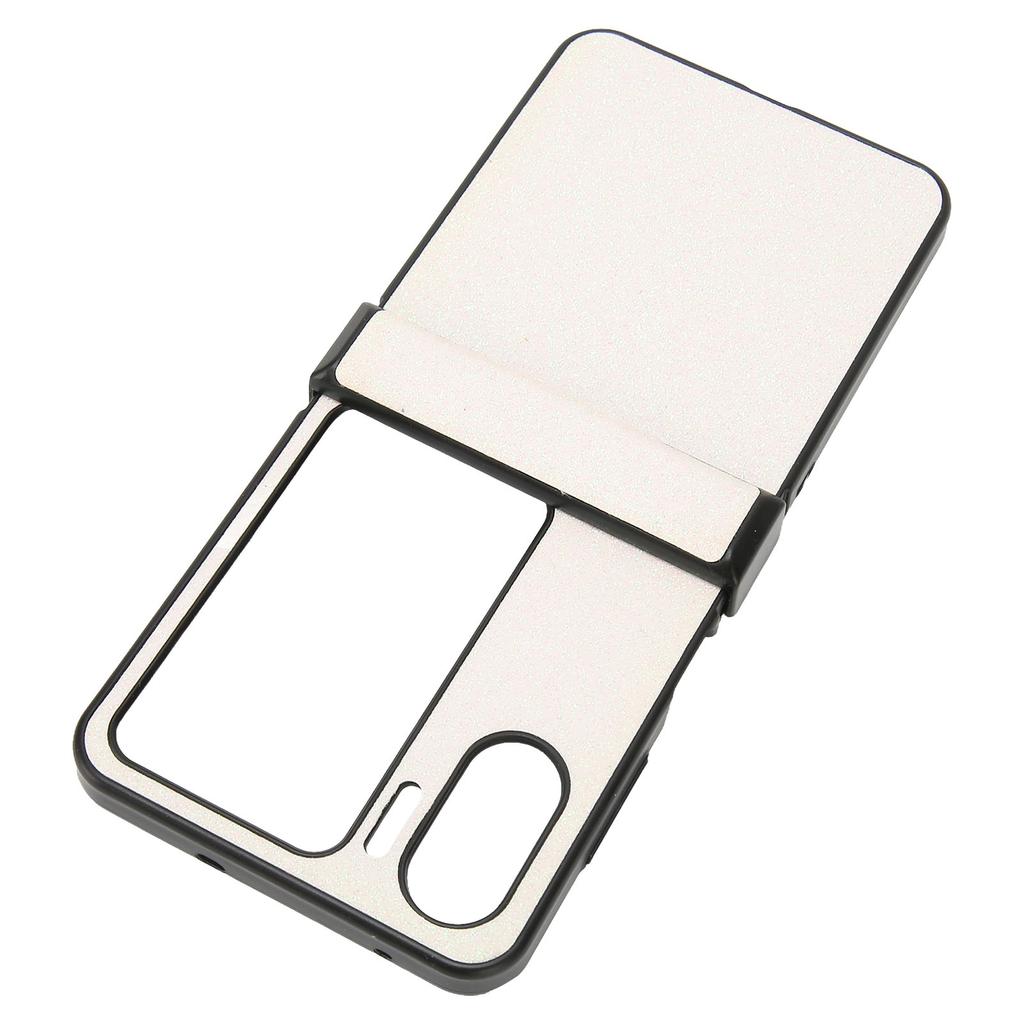 Flip Screen Phone Case Wearproof Perfect Fit Glitter Design Easy to Clean Cover for Oppo Find N2 Flip White