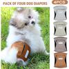 Paw Legend Washable Dogs Diapers Male Dog Belly Bands for Male Dogs Diapers Reble Puppy & Doggie Diapers Male (4 Pack, Small)