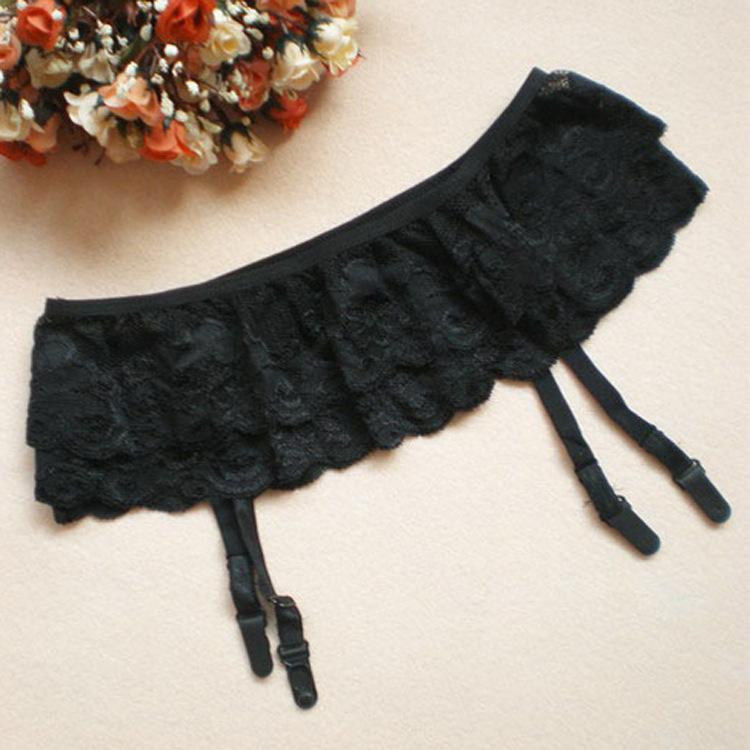 Women's sexy underwear accessories, garters, European and American double-layer lace stockings, garters, garters, stockings clips