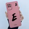 For Huawei Nova 7i Case Cover Lucky Initial Letter Liquid Soft Silicone Phone Bumper for Huawei P40 Lite Nova7i JNY-LX2 Casing