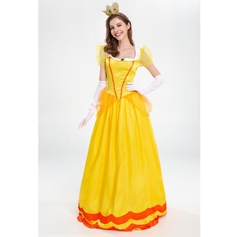 Cosplay new Super Mario princess pink pricess stage dress party dress performance costume
