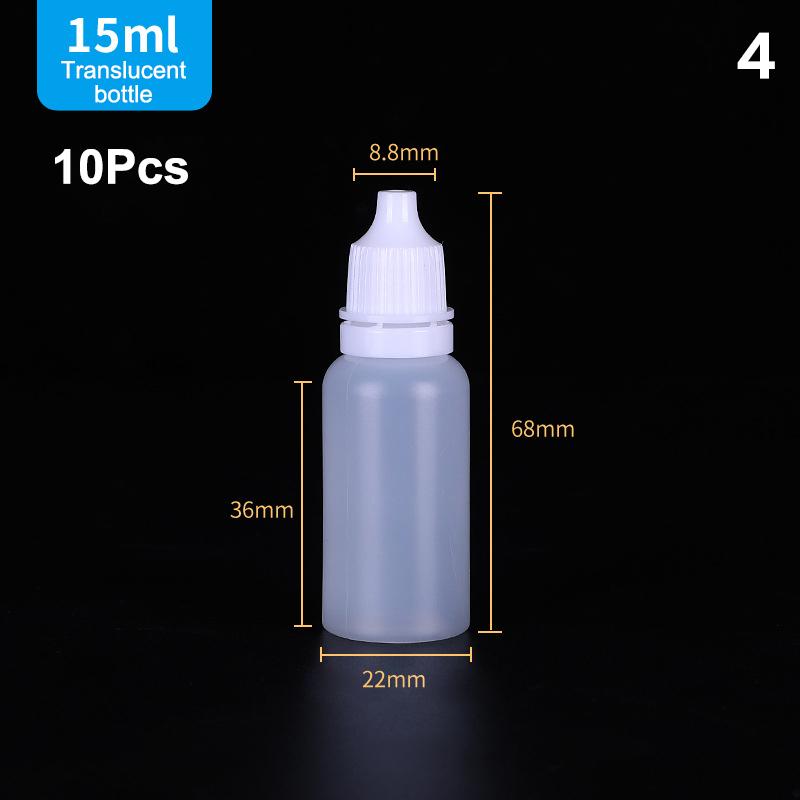 Hot 10Pcs Empty Eyedrop Bottle Squeezable Eye Drop Bottle 5/10/15/20/30ml Eye Liquid Dropper Bottles Container Refillable Bottle
