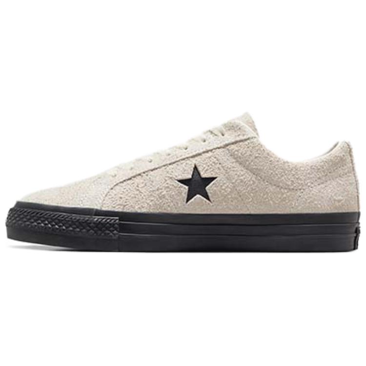 Converse One Star Pro Vintage Suede Low Unisex Egret Black A04609C 35