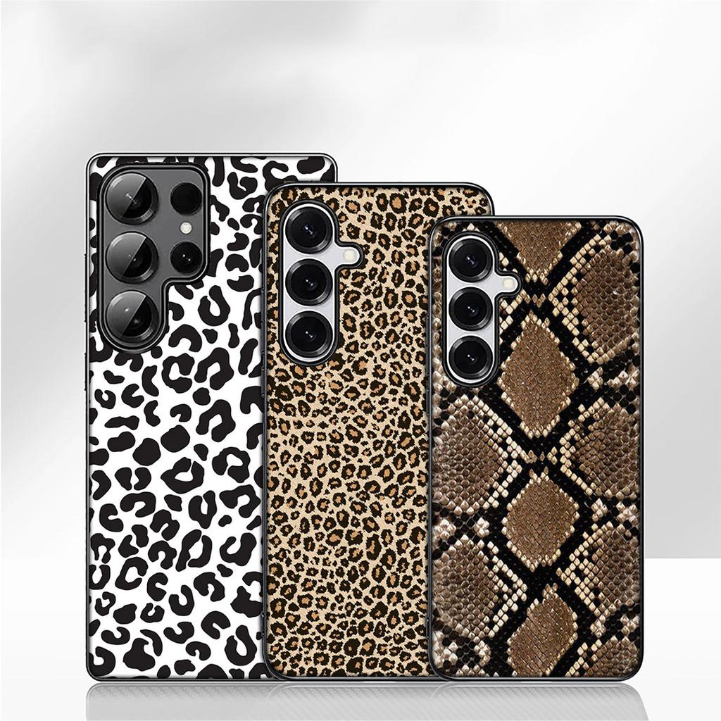 Leopard Cow Print Snake Cover Phone Case for OPPO A18 A16 A17 A38 A54 A40 A60 A80 A78 A79 A57 A55 A96 A15 A53