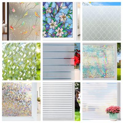 Milchglas-Fensterfolie, gestreift, für den Sichtschutz, für Büros, dekorative selbstklebende Fensteraufkleber, Breite 65/75/85/90 x 200 cm