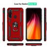 Dla Xiaomi Redmi Note 8T 7 8 Pro Case luksusowy pancerz odporny na wstrząsy futerał na telefon dla Redmi 7 8 7A 8A samochodowy magnetyczny uchwyt pierścieniowy tylna okładka