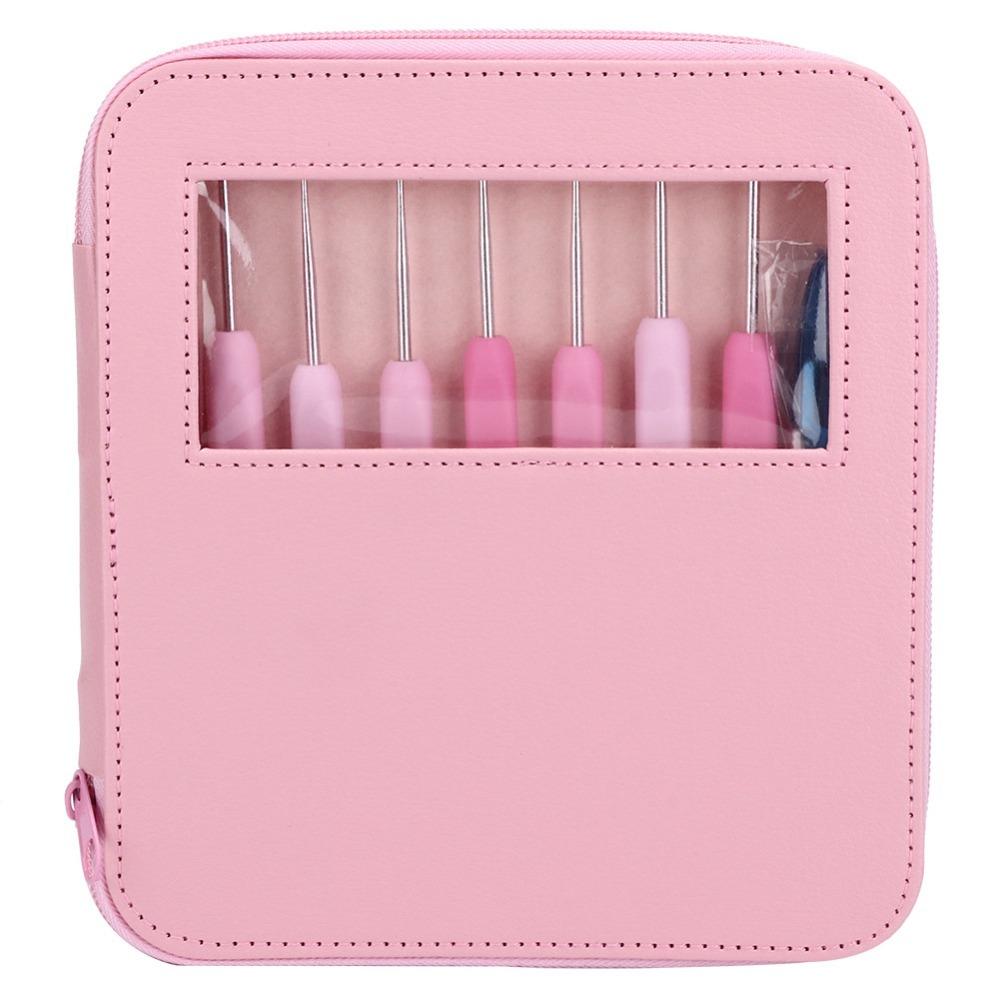 Soft Plastic Crochet Hook Kit Pink Crochet Hooks Set Crochet Hooks Crochet Set Craft Projects