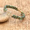 4mm Double Layer African Stone Braided Turtle Bracelet Beaded Boho Charm Friendship Bracelet Couple Handmade Jewelry