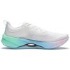 Li Ning Super Light 21 Cushioning Slip Resistant Abrasion Resistant Breathable Low top Running Shoes Women's White Blue ARBU002-9