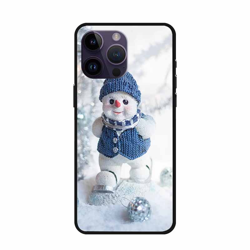 Christmas Case For iPhone 15 Pro Max Cover iPhone 15 Plus Lovely Soft Silicone TPU Back Phone Case For iPhone 15 Pro Cover Coque