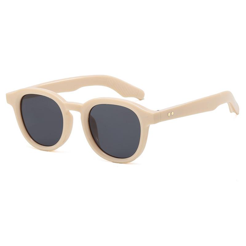 

JYL TS Round Rivet Sunglasses UV Protection Small Frame Unisex WF1290B A-2688 колір фіолетовий лаковані