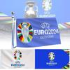 Durable Polyester 2024 Euro Cup Team Flag For Soccer Fans Vibrant Banner