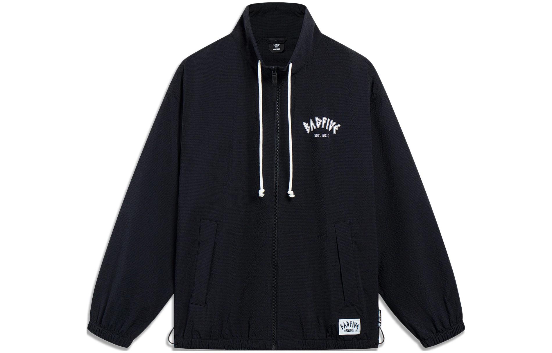 Li Ning Jackets Men s Black Stand Collar Moderate Other AFDT189-3 XL