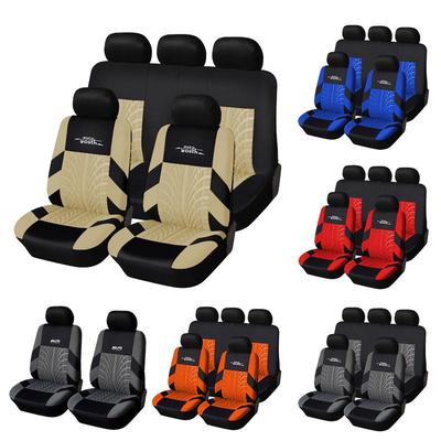 AUTOYOUTH Set di coprisedili per auto da 9 pezzi Set di coperture per protezione automatica in tessuto poliestere Beige Universale