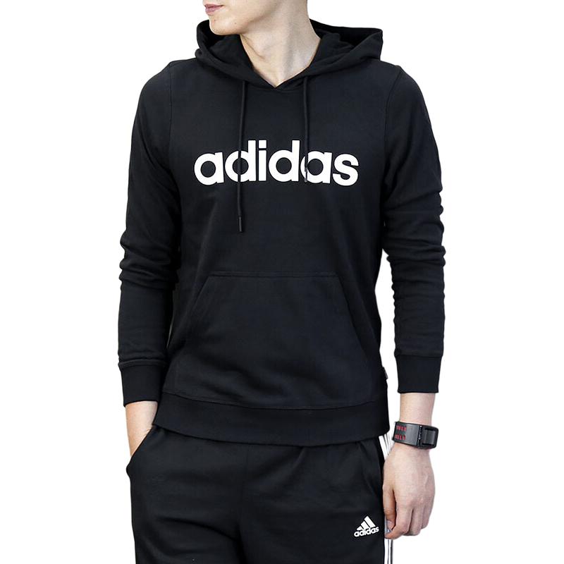 adidas Sweatshirts Men's Black Hooded Moderate Other CW2471