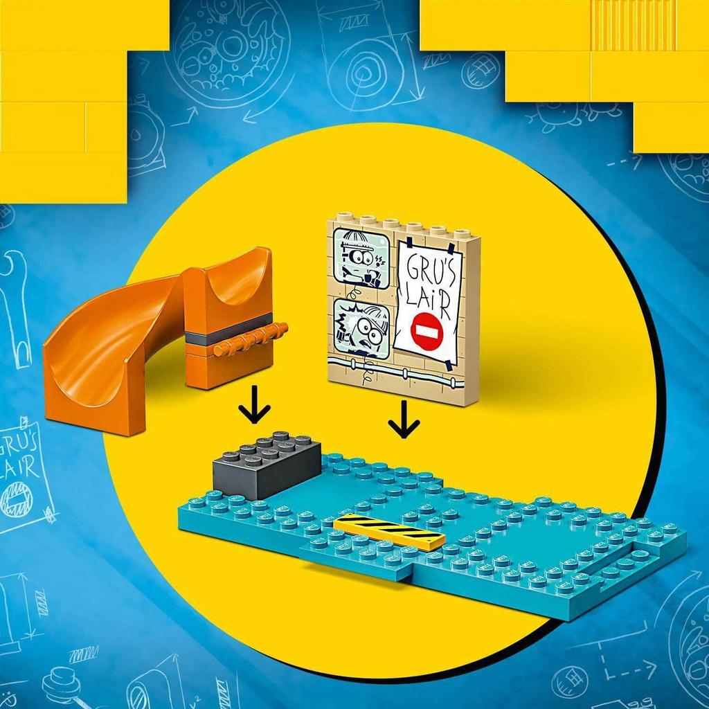 LEGO Minions Minions Working In Gru's Lab 75546 Toy Blocks Gift for Boys and Girls Ages 4 and Up