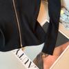 Autumn Women's Knitted Sweater Autumn New High-end Slim-fitting and Thin Top