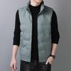 Down Vest Men's Autumn and Winter Plus Collar White Duck Down Warm Casual Jacket