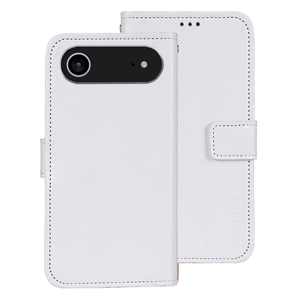 IDEWEI For iPhone 17 Air Stand Case Crazy Horse Texture Leather Phone Cover